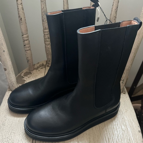Legres black leather high Chelsea boot - Picture 3 of 13